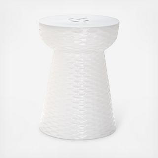 Basketweave Garden Stool