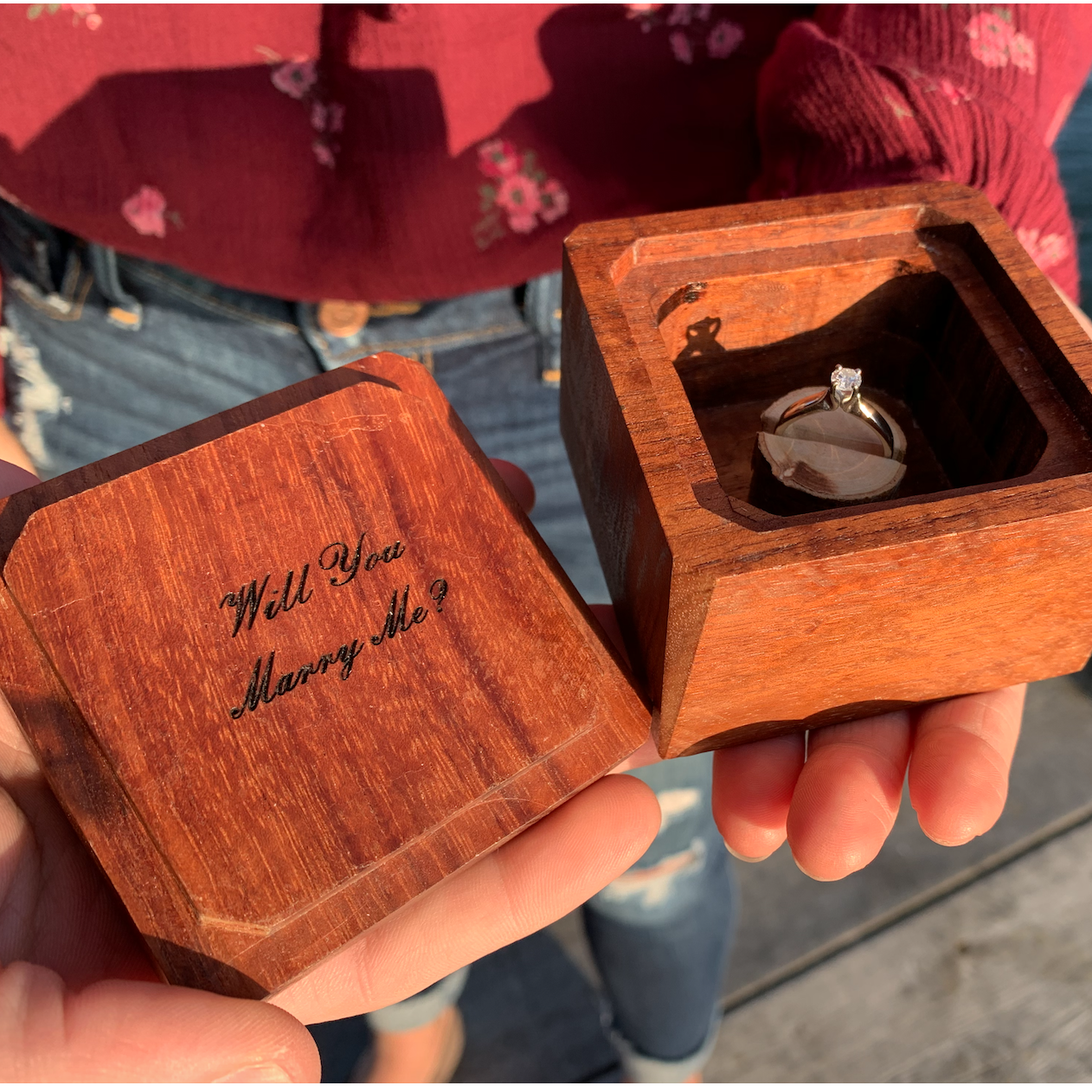 A box handcrafted for her