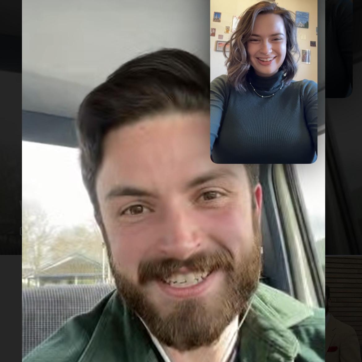 Our first FaceTime date!