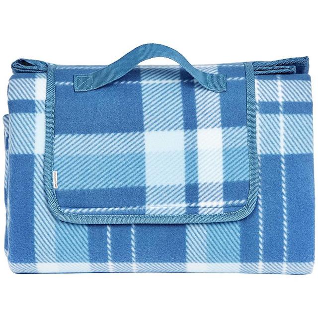 AmazonBasics Plaid Outdoor Picnic Blanket with Waterproof Backing, 68 x 78 inches