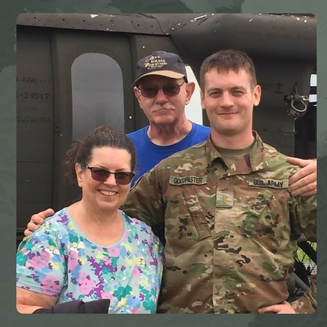 Alex with Kathy ("Granny") and Michael ("PaPaw")