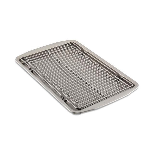 Circulon Bakeware 11" x 17" Baking Sheet Pan & Expandable Cooling Rack 3-Pc. Set
