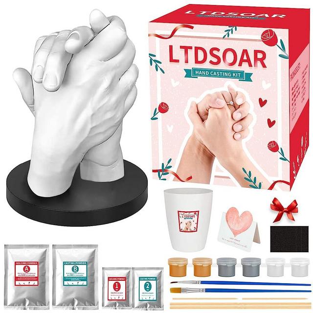 Hand Casting Kit Couples Gifts with Practice Kit, Mothers Day Gifts for Mom, Wedding Gifts for Her & Him, Romantic DIY Gifts for Wife Husband, Boyfriend Girlfriend Idea Year Anniversary Unique Gifts