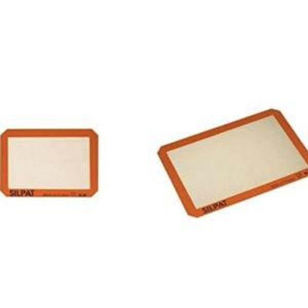 SilPat Perfect duo Kit; Includes One Premium Jelly Roll Size Baking Mat and One Premium Non-Stick Silicone Baking Mat, Half Sheet Size, 11-5/8 x 16-1/2