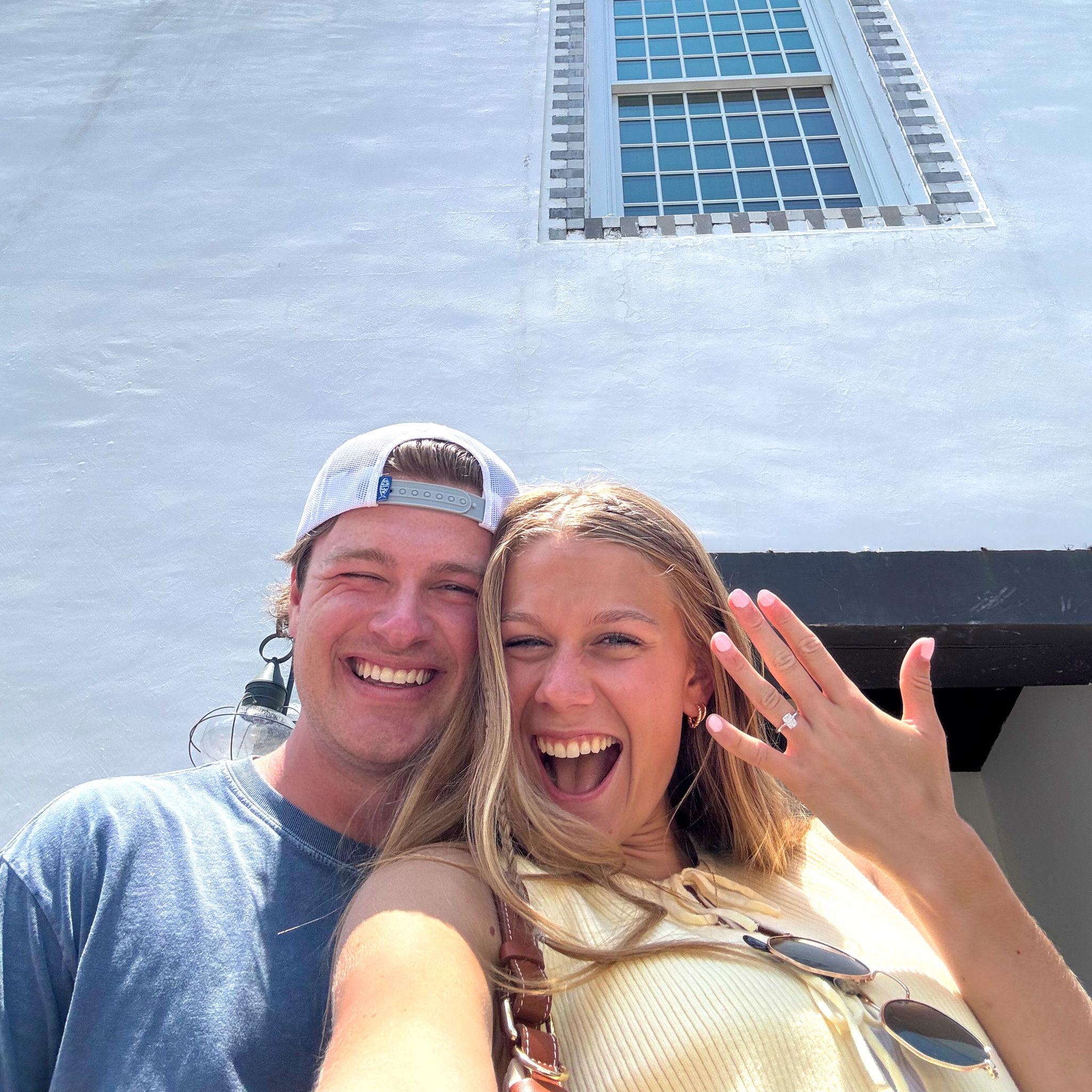 Back at our proposal spot a couple of days later! Ready to bring on this next season of wedding and marriage prep!