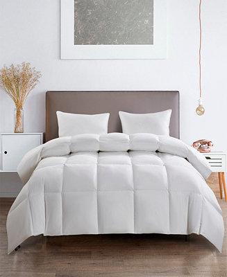 Serta All Season White Goose Feather And Down Fiber Comforter King