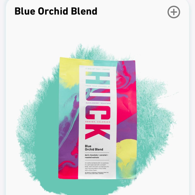 5 lb Bag of Huck Coffee Beans (Blue Orchid Blend)