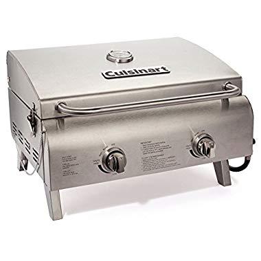 Cuisinart CGG-306 Professional Tabletop Gas Grill, Two-Burner, Stainless Steel