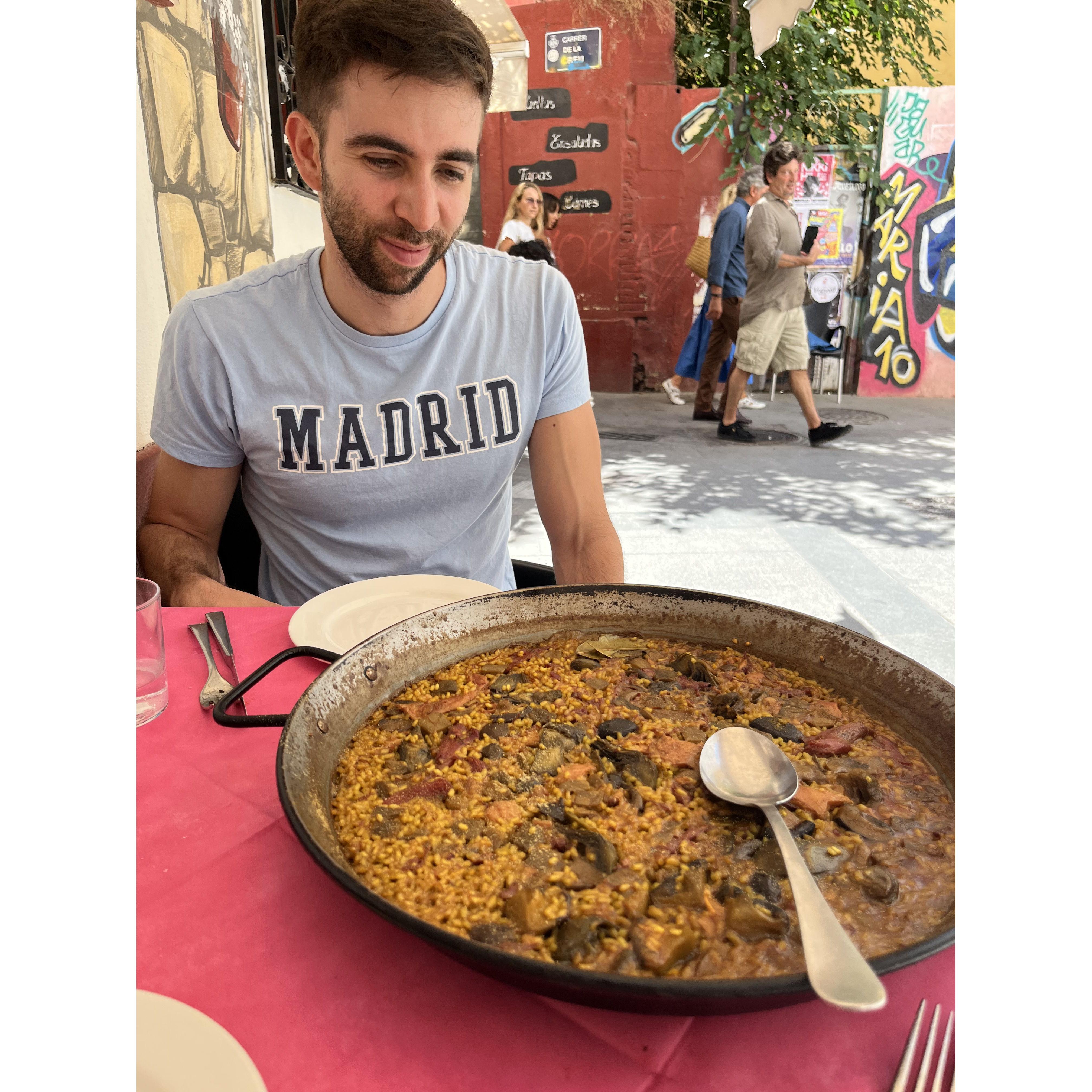 Valencia, Spain with Denis' first true love...