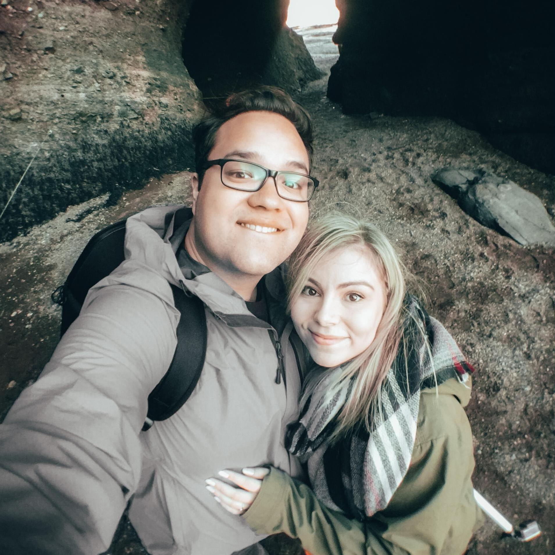 Photo from the ocean floor/sea level during our visit to Hopewell Rocks!