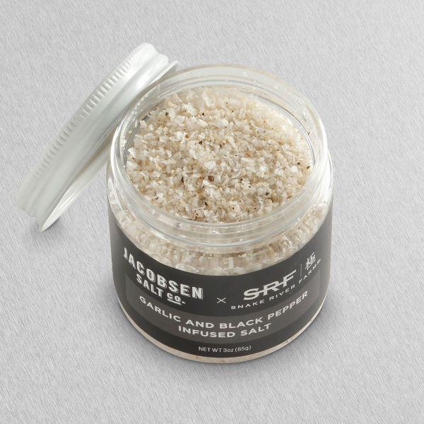 Garlic and Black Pepper Infused Salt