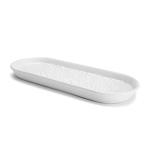Kassatex Foglia Tray in White