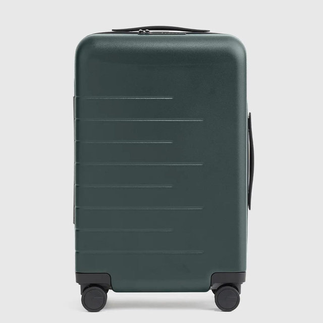 Expandable Small Carry-On Suitcase - Dark Green