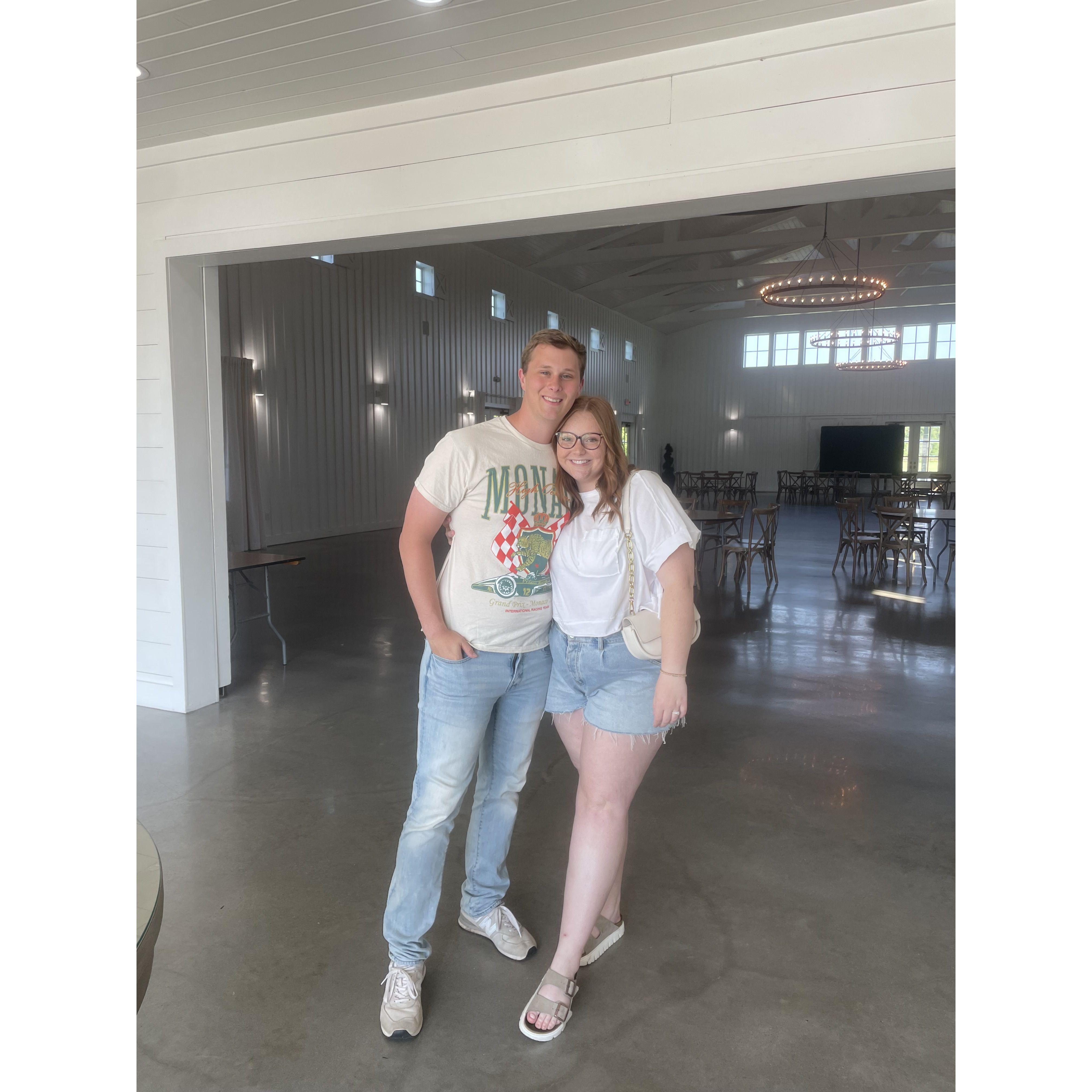 The first visit to our wedding venue together.