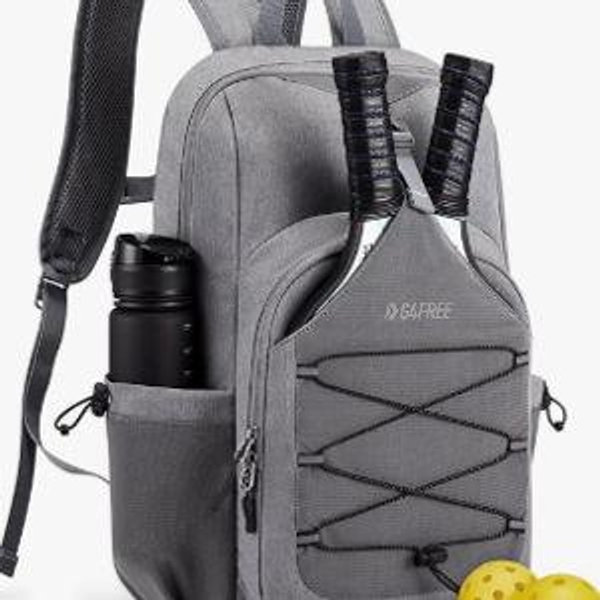 G4Free Pickleball Bag, Pickleball Backpack for Women and Men, Padel Bag Fits 2 to 4 Paddles, Gifts for Pickleball Lovers
