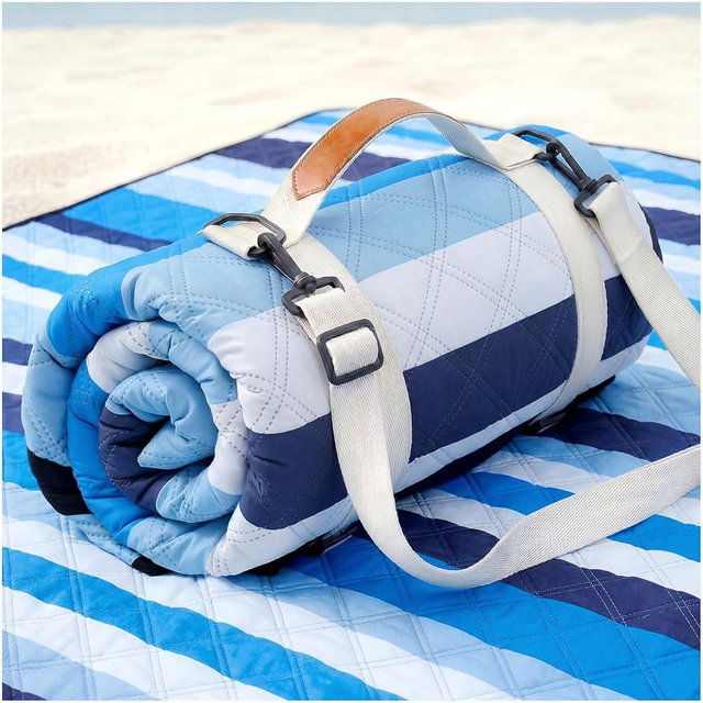 Genovega Waterproof Beach Blanket Picnic Outdoor Mat Rug Registry Wedding Search by Name Couple House Warming 2026 Housewarming Family Hostess Anniversary New Apartment Home Essential Must Have