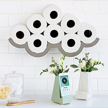 Cloudy Day Toilet Paper Storage