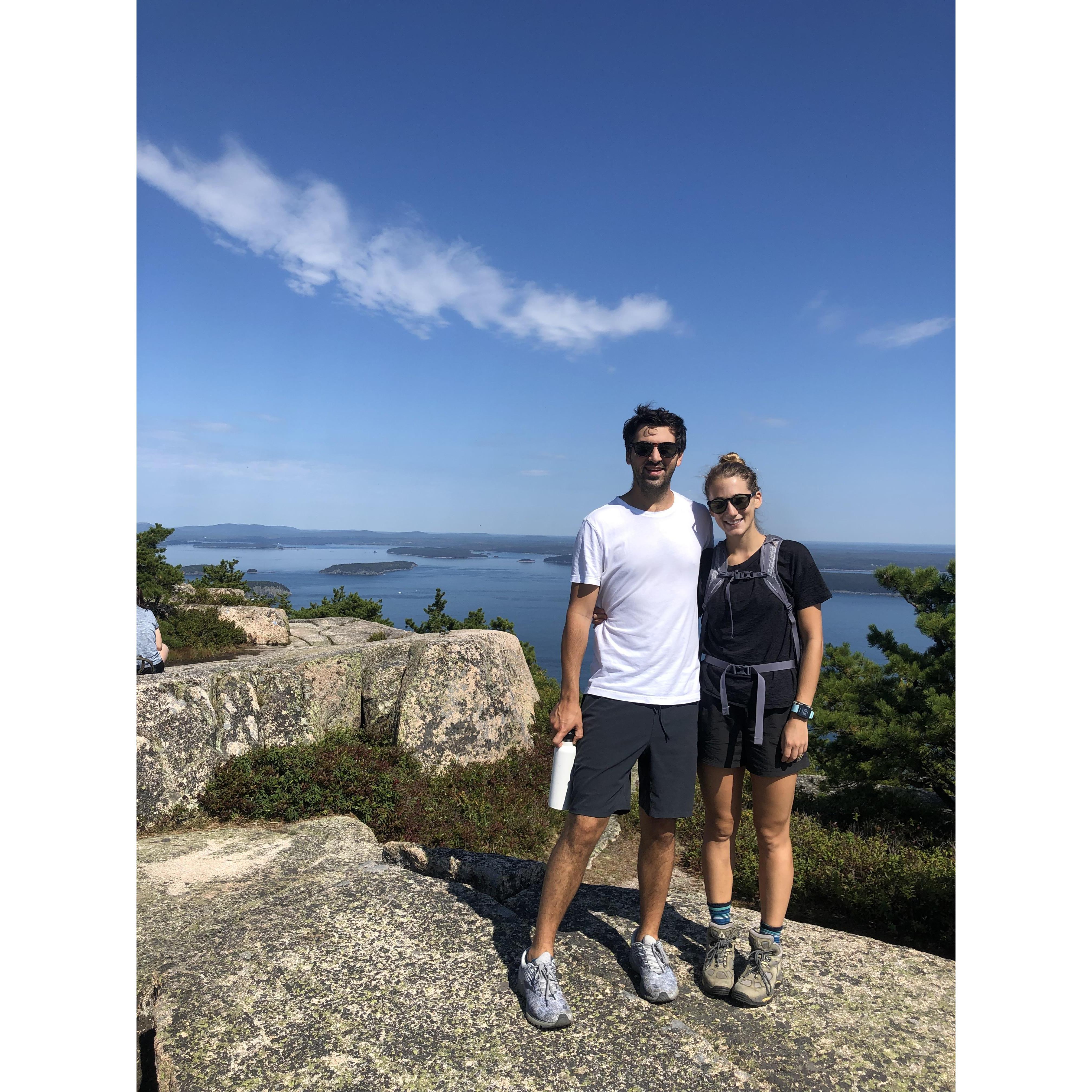 Dan loves hiking in Maine