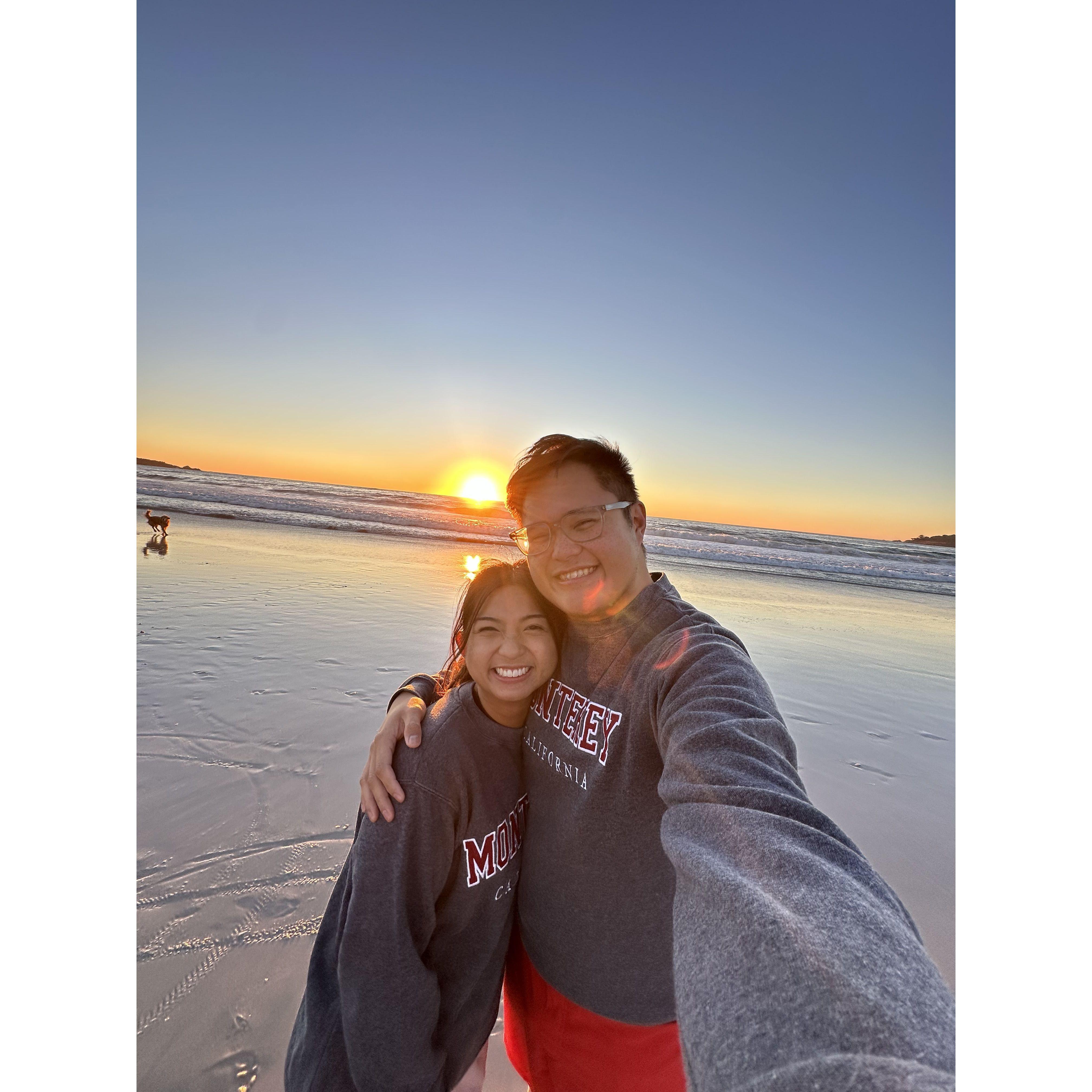 One of our favorite beach dates in Monterey!