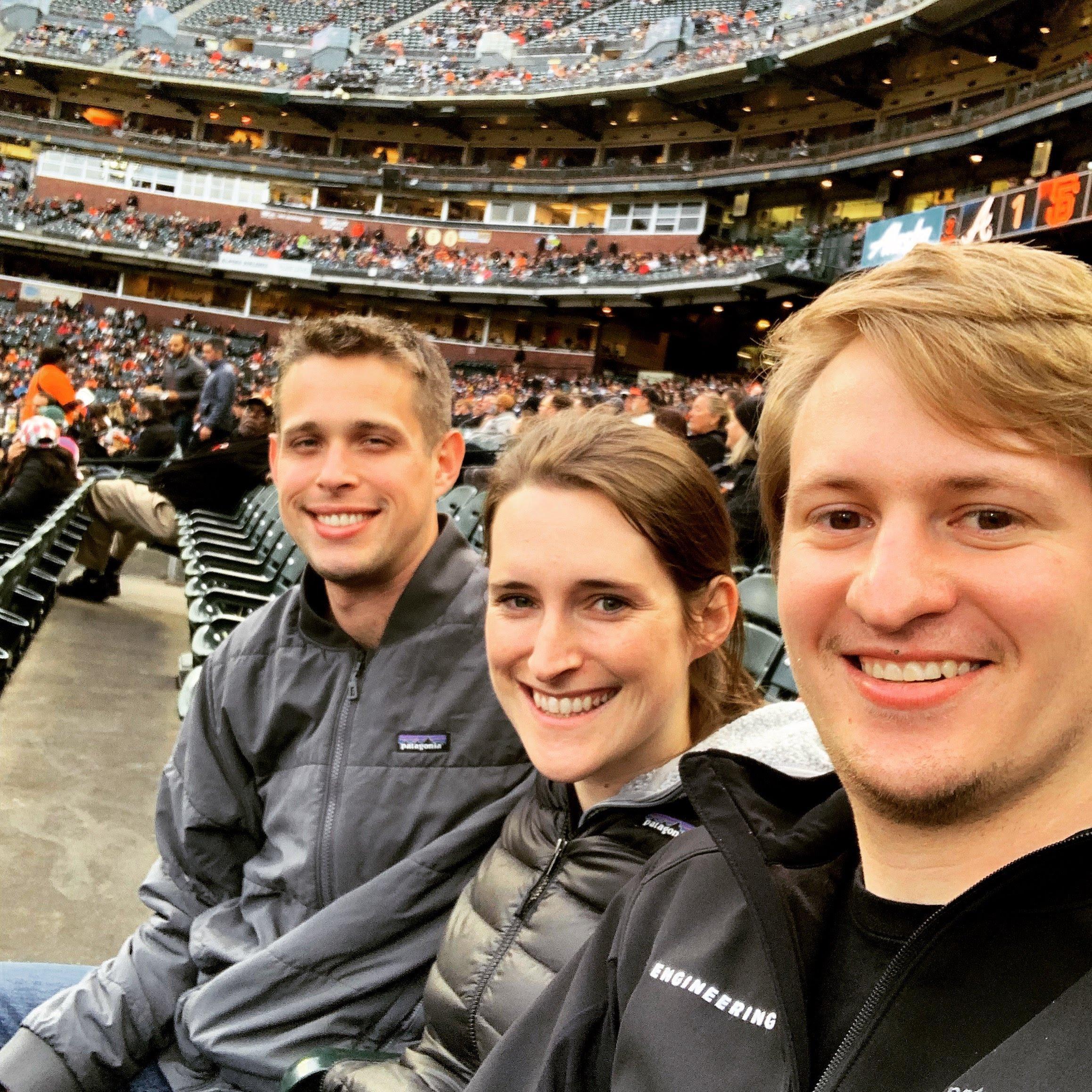 June 2019. Giants game with Molly's brother, Patrick!