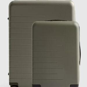 Carry-On & Large Check-In Suitcase Set - Olive