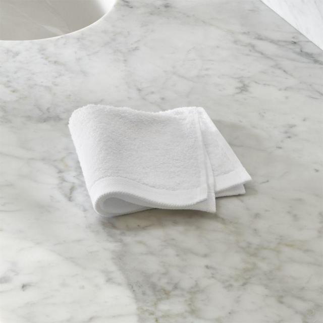 Egyptian Cotton White Washcloth