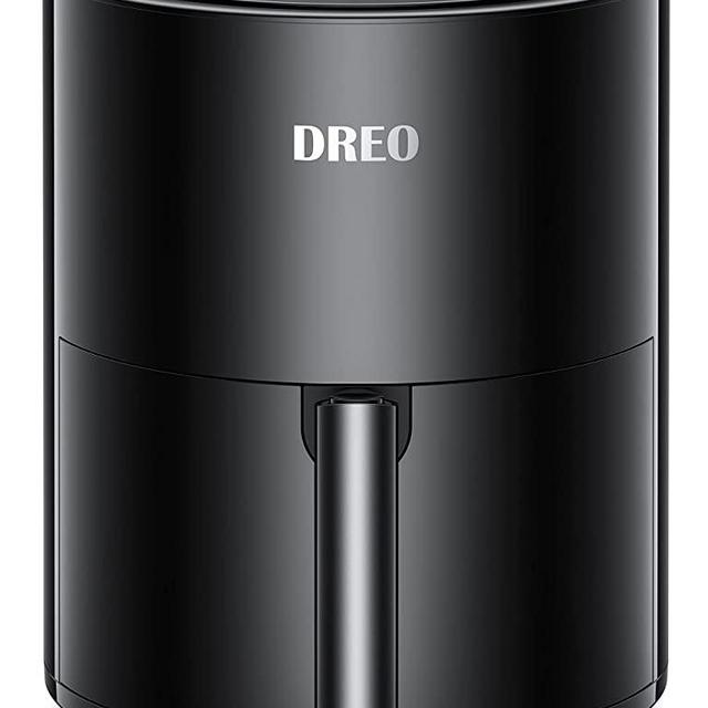 Dreo Air Fryer - 100℉ to 450℉, 4 Quart Hot Oven Cooker with 50 Recipes, 9 Cooking Functions on Easy Touch Screen, Preheat, Shake Reminder, 9-in-1 Digital Airfryer, Black