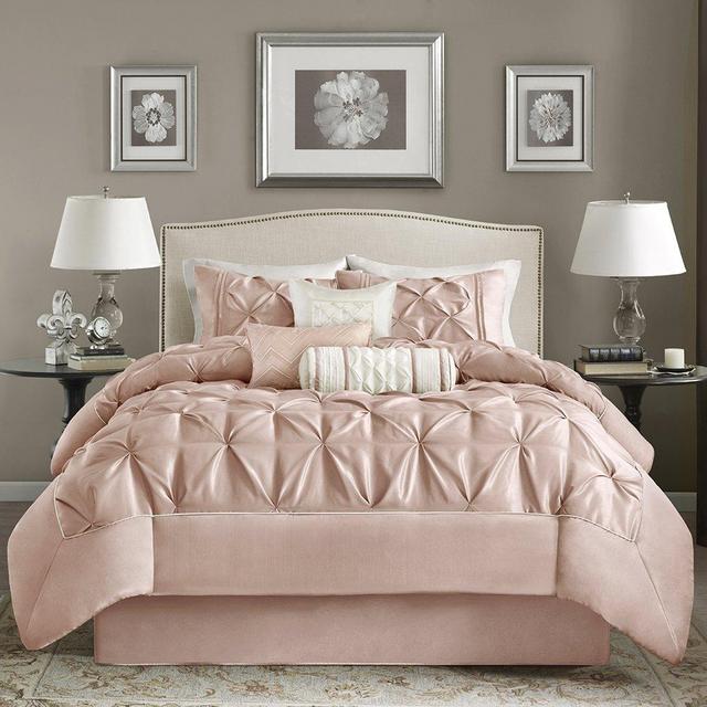 Madison Park Laurel Comforter Set Blush