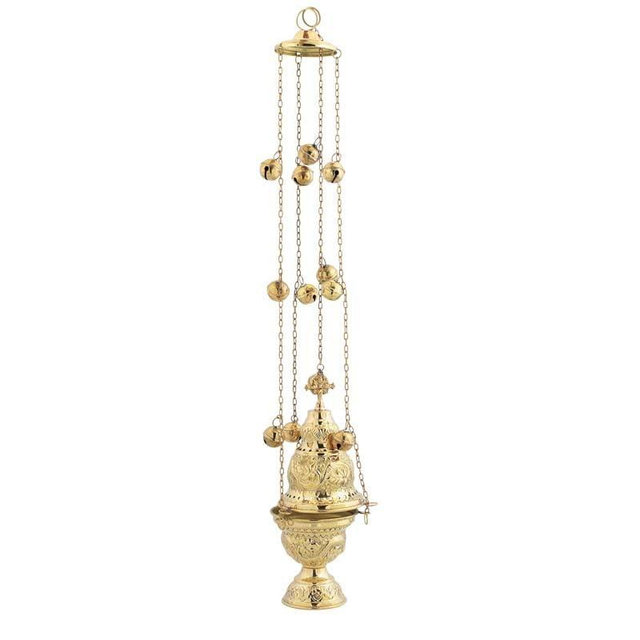 Brass Christian Church Thurible Incense Burner Censer (9391 B)