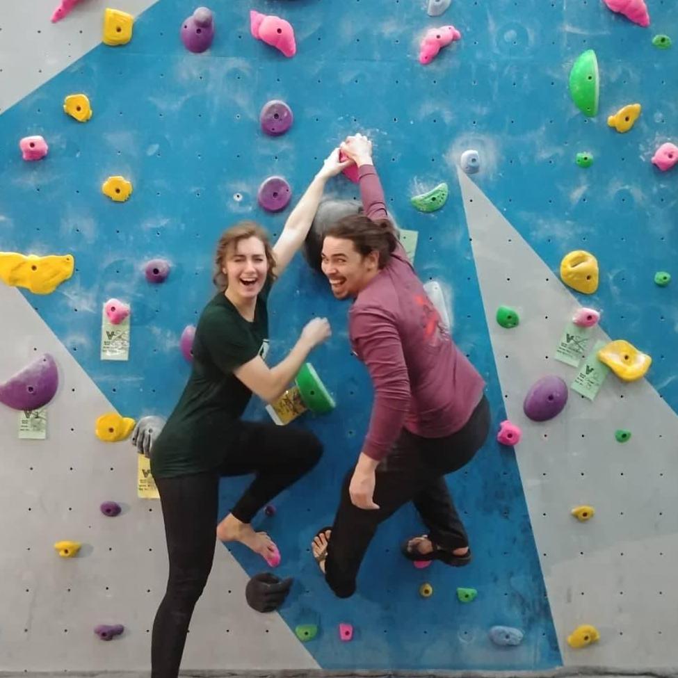 We spent Valentine's day eating steak and climbing