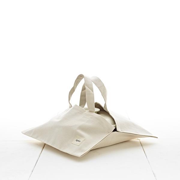 Baker's Tote in Natural/Grey