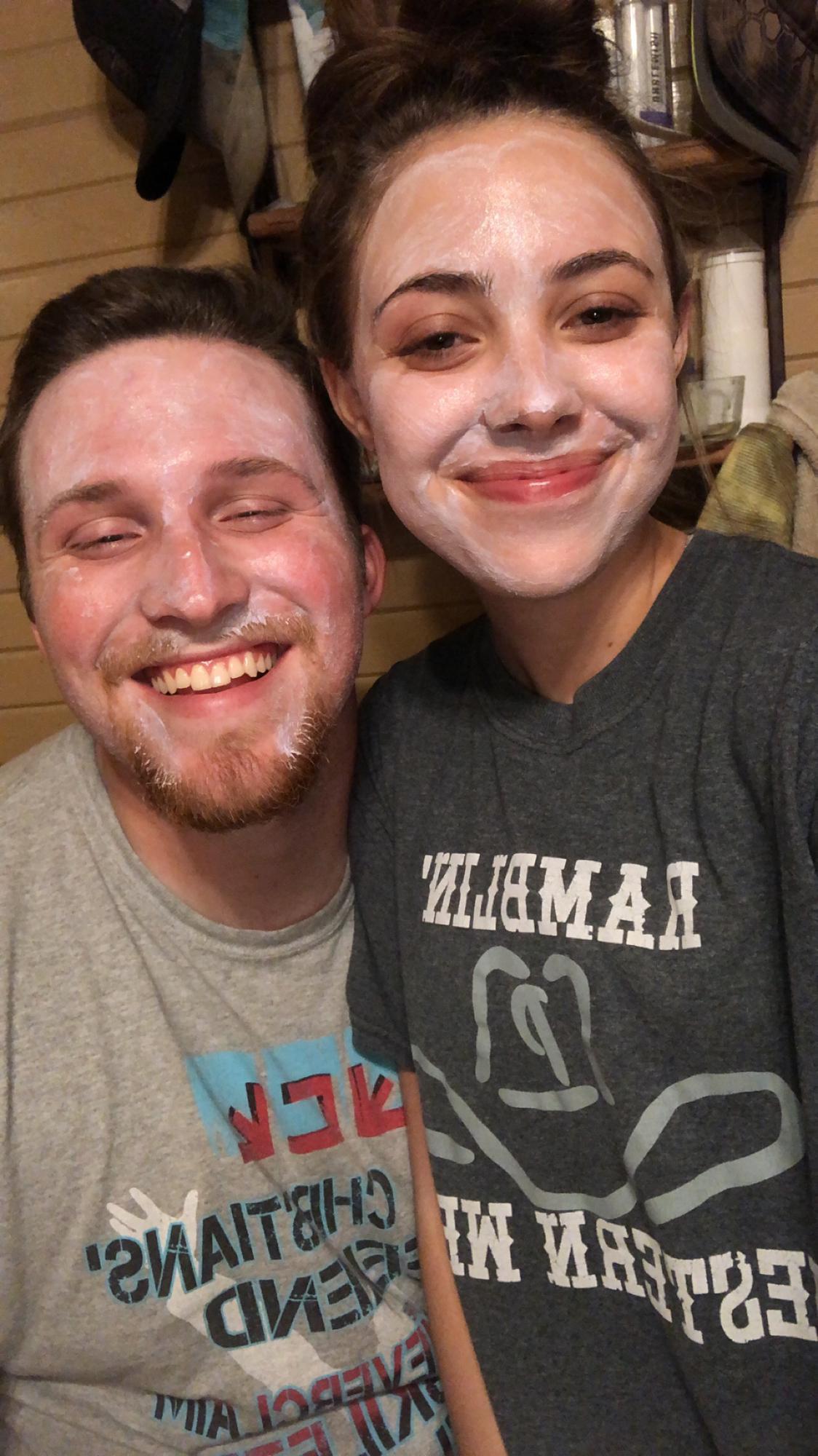 he secretly loves face masks