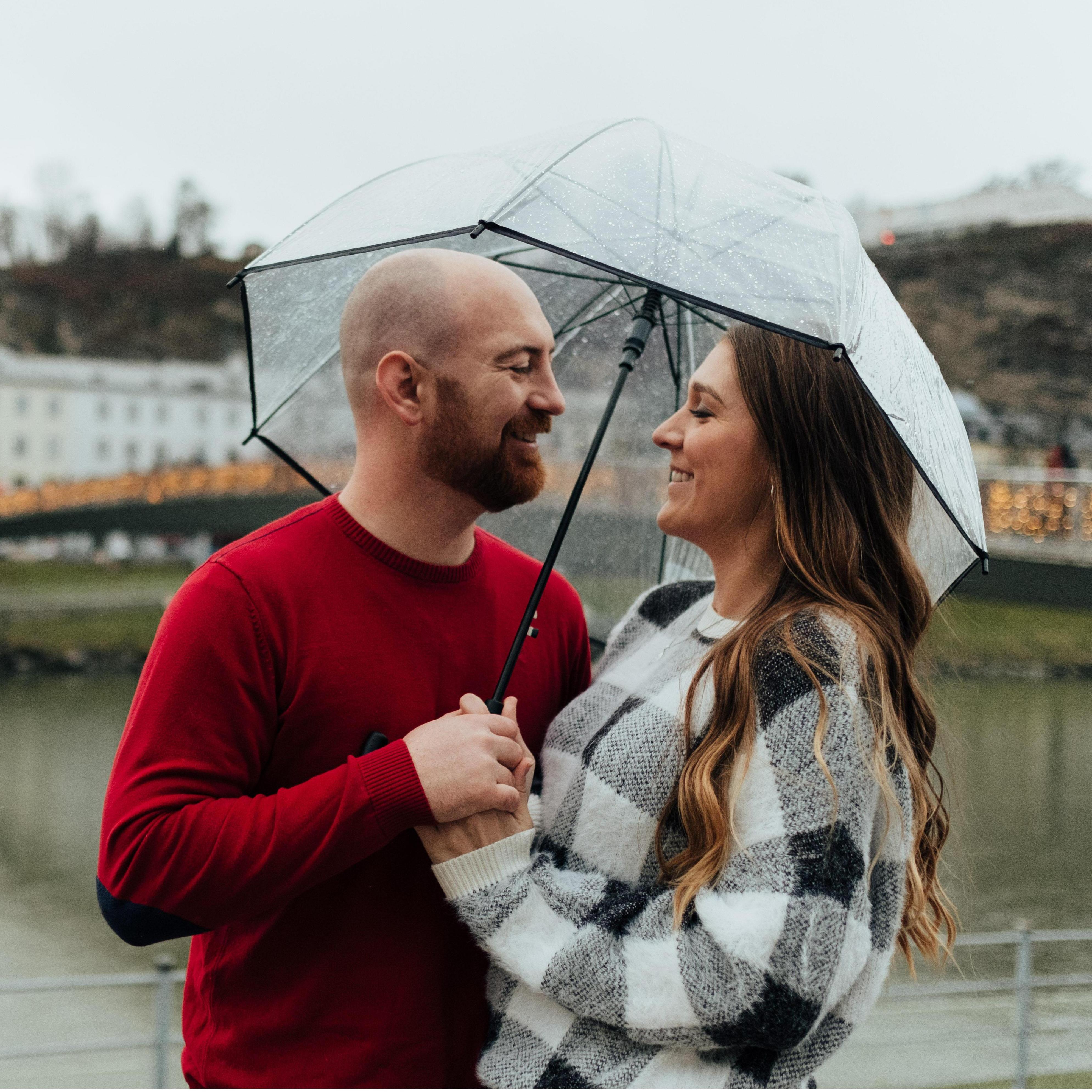 Rainy day in Salzburg, before Steven proposed.
