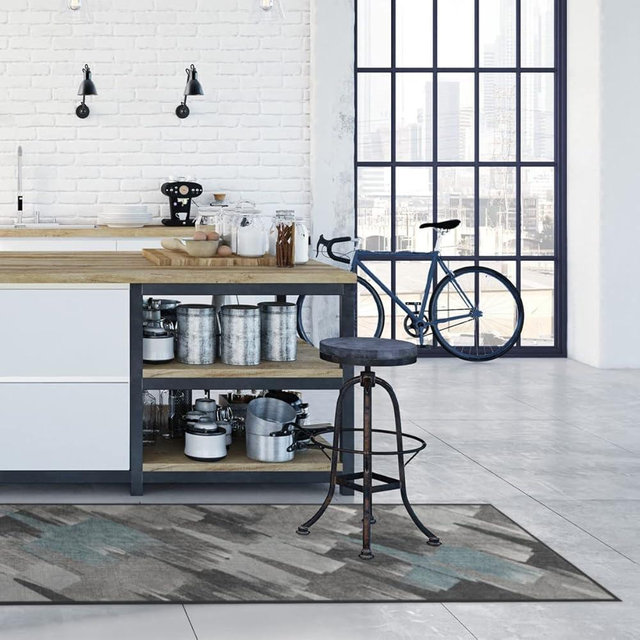 RUGGABLE x Star Wars Runner Rug - Perfect Washable Rug for Entryway Hallway Kitchen - Child Friendly - Stain & Water Resistant - Rogue Squadron Dark Teal 2.5'x10' (Standard Pad)