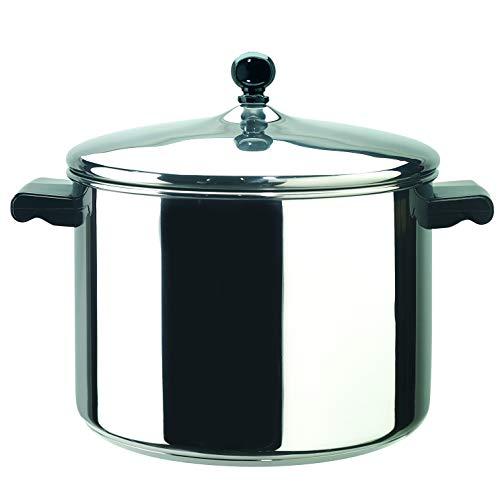 Farberware 50006 Classic Stainless Steel Stock Pot/Stockpot with Lid - 8 Quart, Silver