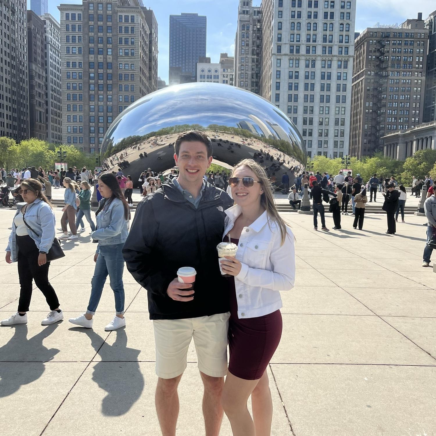 Kerry and Evan's first trip to Chicago to visit friends Katya and Connor