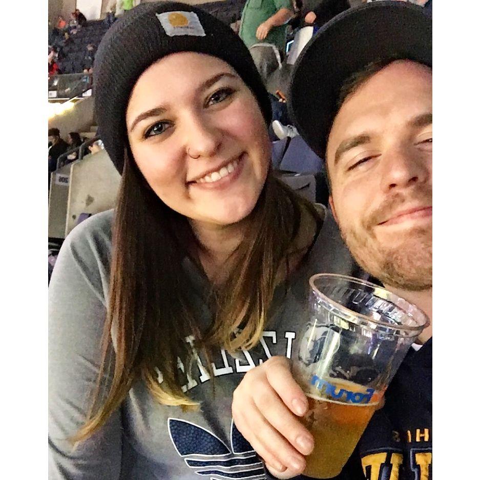 Our first (of many) Grizz game together