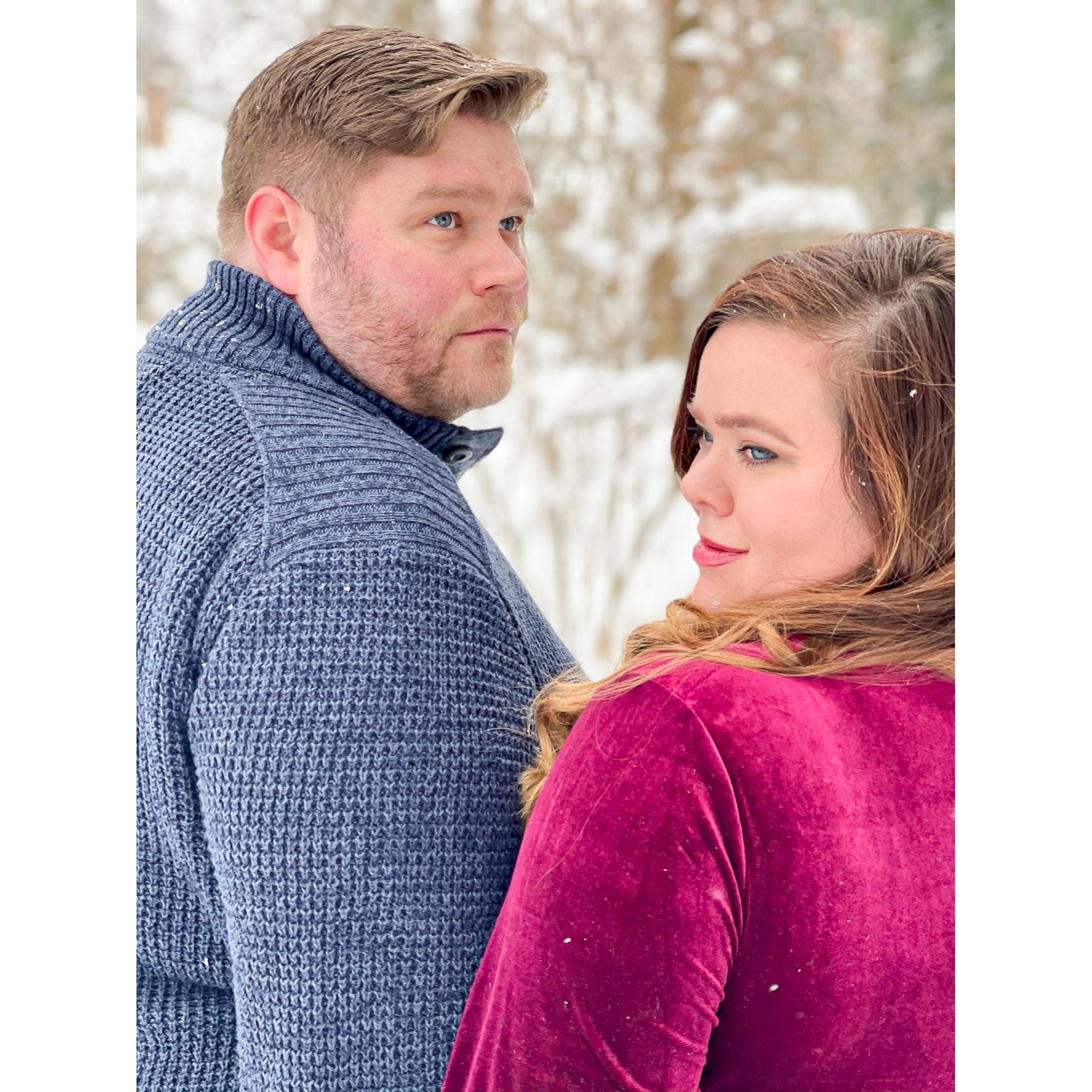 Our engagement photos! Courtesy of our wonderful photographer (and MOH) Abigale.