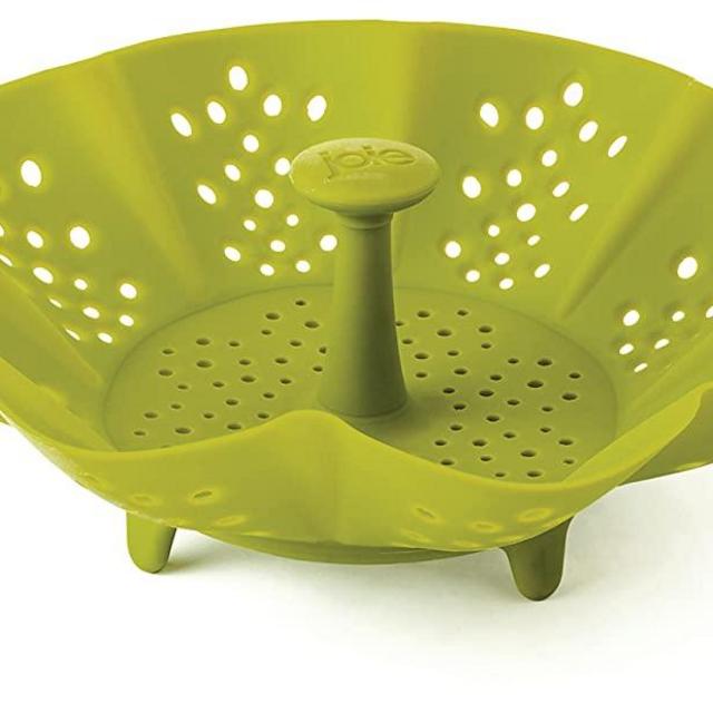 MSC International Joie Silicone Vegetable Food Steamer, Adjustable and Collapsible, Expands to 9-Inches