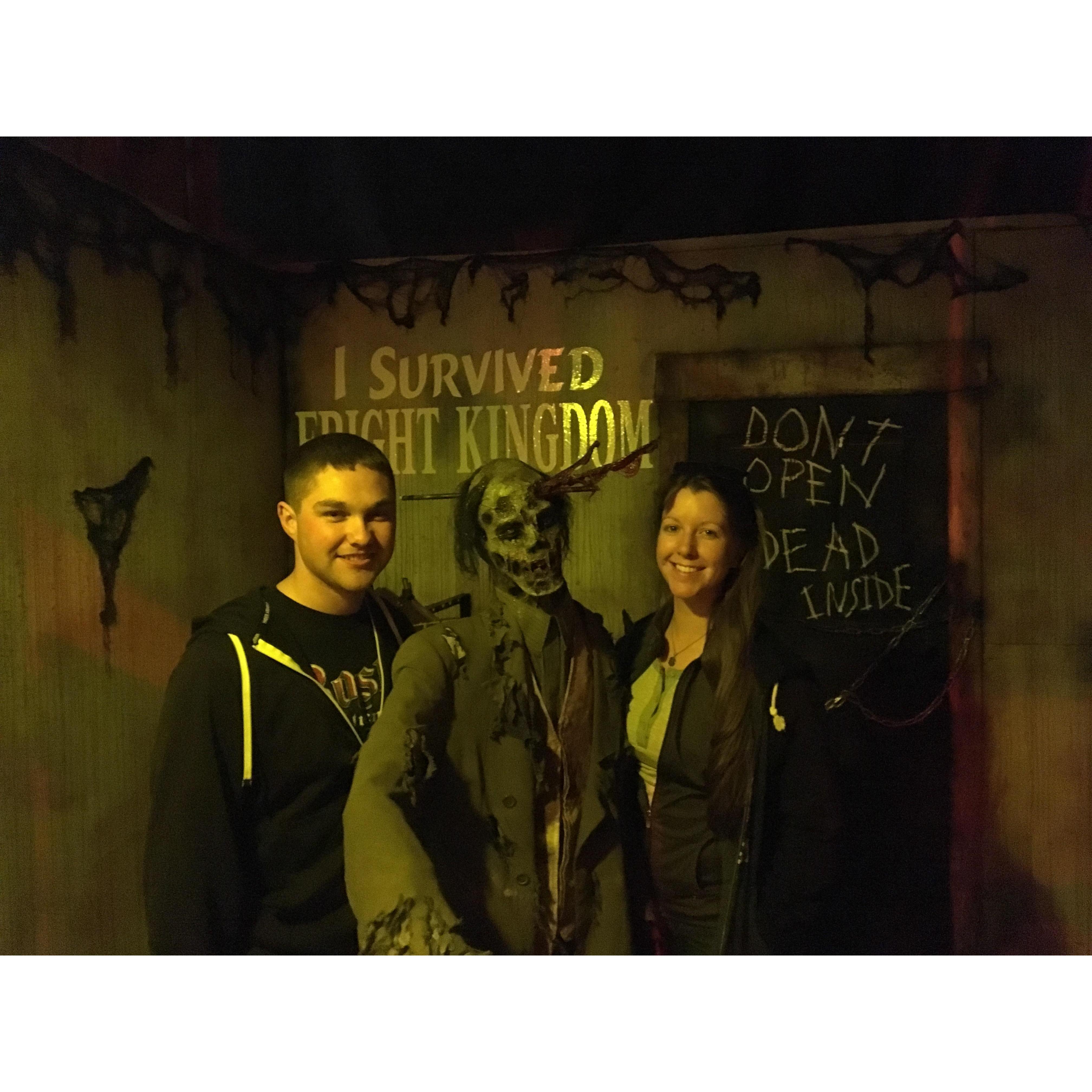 still in October but at this point we were officially boyfriend and girlfriend ! He knows how much I love Halloween