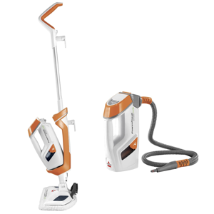 Bissell PowerFresh Lift-Off Pet Steam Mop, Steamer, Tile, Bathroom, Hard Wood Floor Cleaner, 1544A, Orange