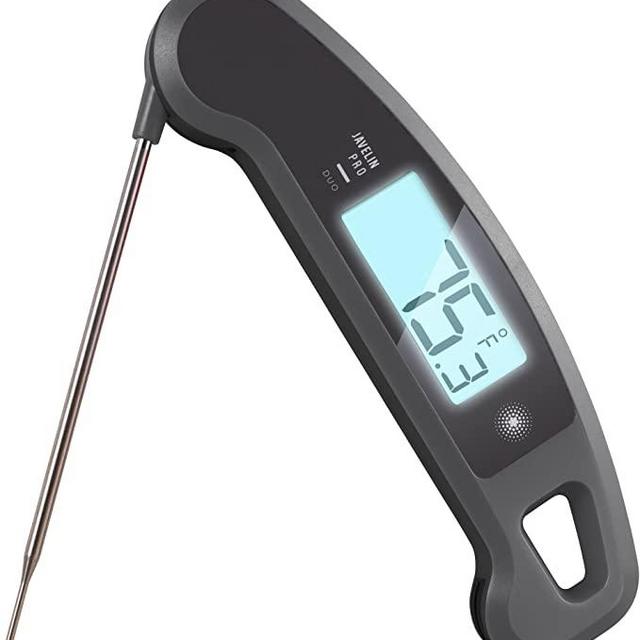 Lavatools Javelin PRO Duo Ambidextrous Backlit Professional Digital Instant Read Meat Thermometer for Kitchen, Food Cooking, Grill, BBQ, Smoker, Candy, Brewing, Coffee, and Oil Deep Frying (Sesame)
