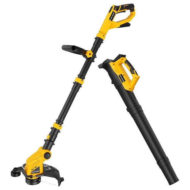 Cordless String Trimmer and Leaf Blower Combo Kit Compatible with Dewalt 20V Max Battery(Battery Not Included), 12 Inch Electric Weed Eater/Weed Wacker and Lightweight Leaf Blower Cordless