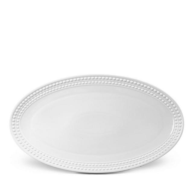 L'Objet - Perlee White Oval Platter