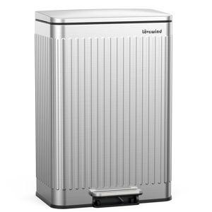 Lovewind 60 Liter/ 16 Gallon Stainless Steel Trash Can with Soft-Close Lid