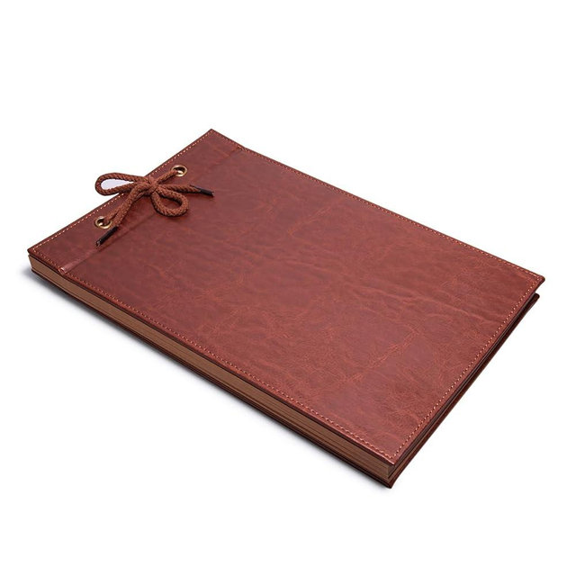 Scrapbook Photo Album Vintage cover Leather Scrapbook Vintage Style Travel Souvenirs, Photo Album, DIY Guestbook (Vintage pattern)