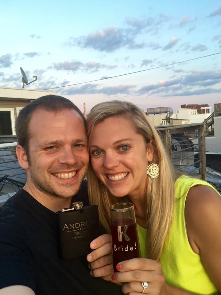 Enjoying our rooftop deck