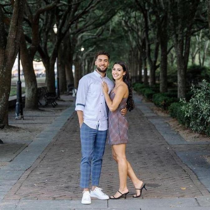 Charleston, SC the day Mitchell proposed.