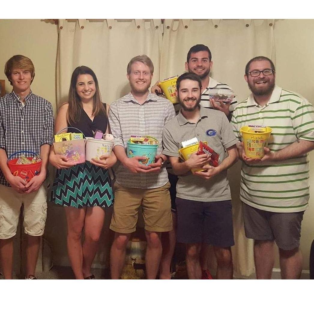 Our first Easter together celebrating at the Hansford's home