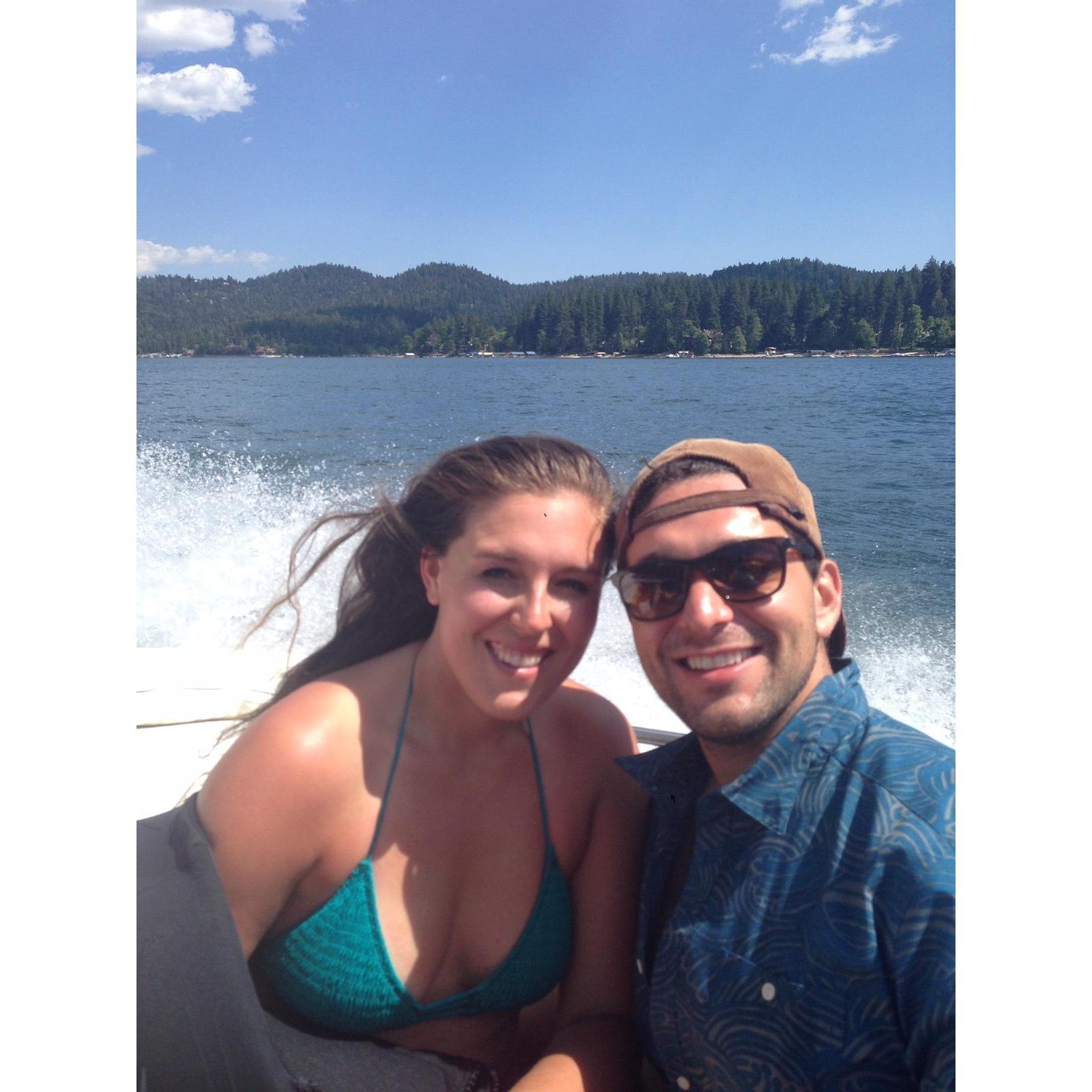 Griffin's first summer in Lake Arrowhead!